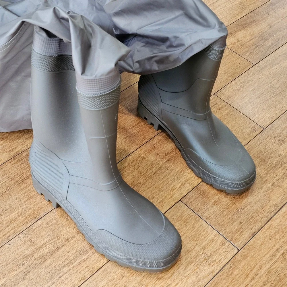 Allen Bootfoot Chest Waders Men Size 11/44 Green‎ Waterproof PVC Boot Fishing